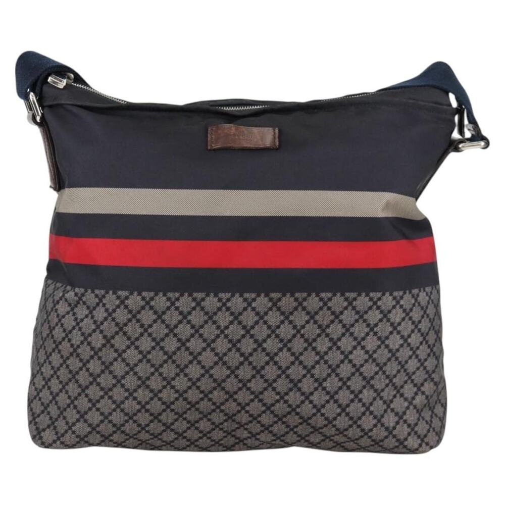 Gucci Nylon Guccy Crossbody Bag Navy